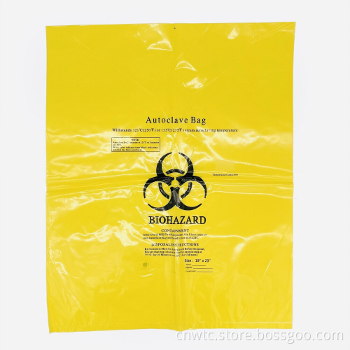 Medical Grade Biohazard Waste Bags - Yellow, Red, and Black Autoclavable Garbage Bags for Safe Disposal